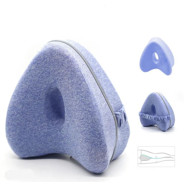Dites Adieu aux Douleurs ! Oreiller Orthopédique pour Jambes en Mousse à Mémoire de Forme – Confort Absolu Toute la Nuit